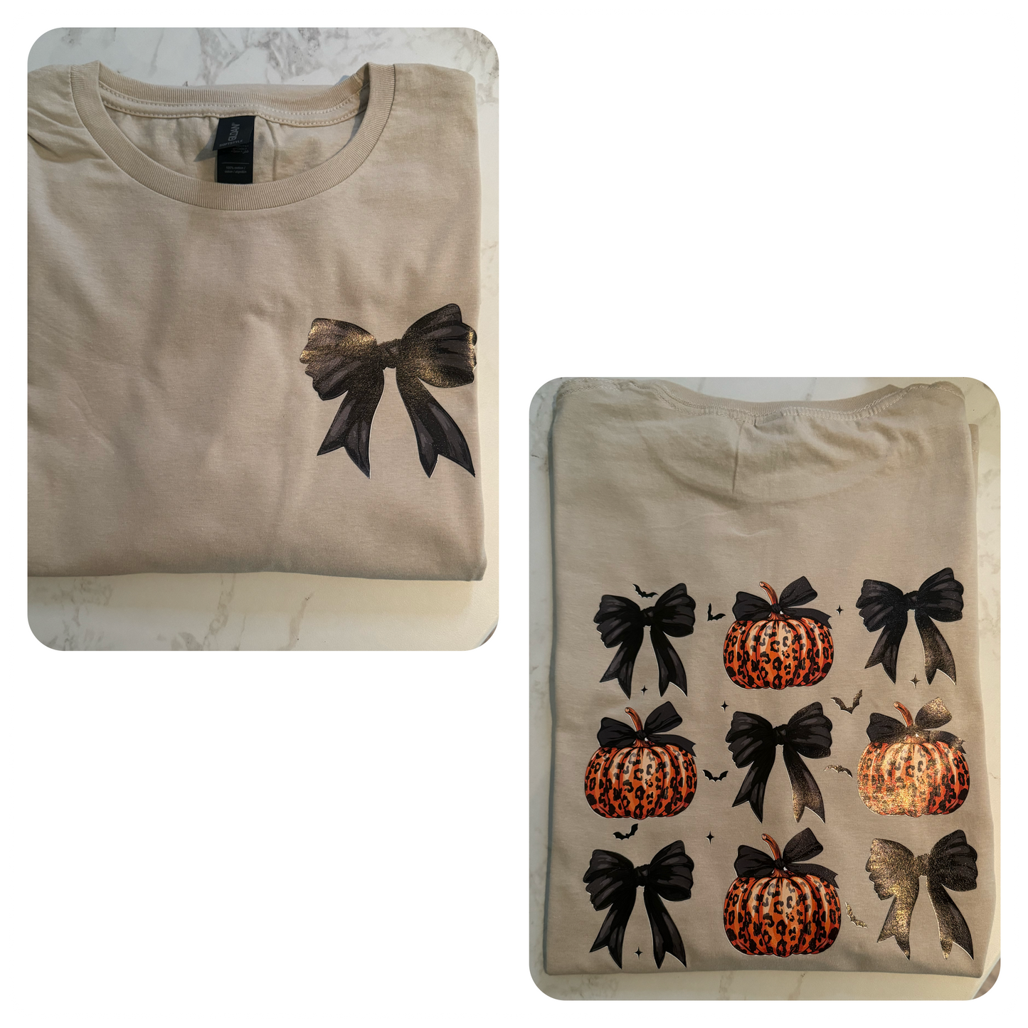 Halloween Pumpkin & Bows Vinyl