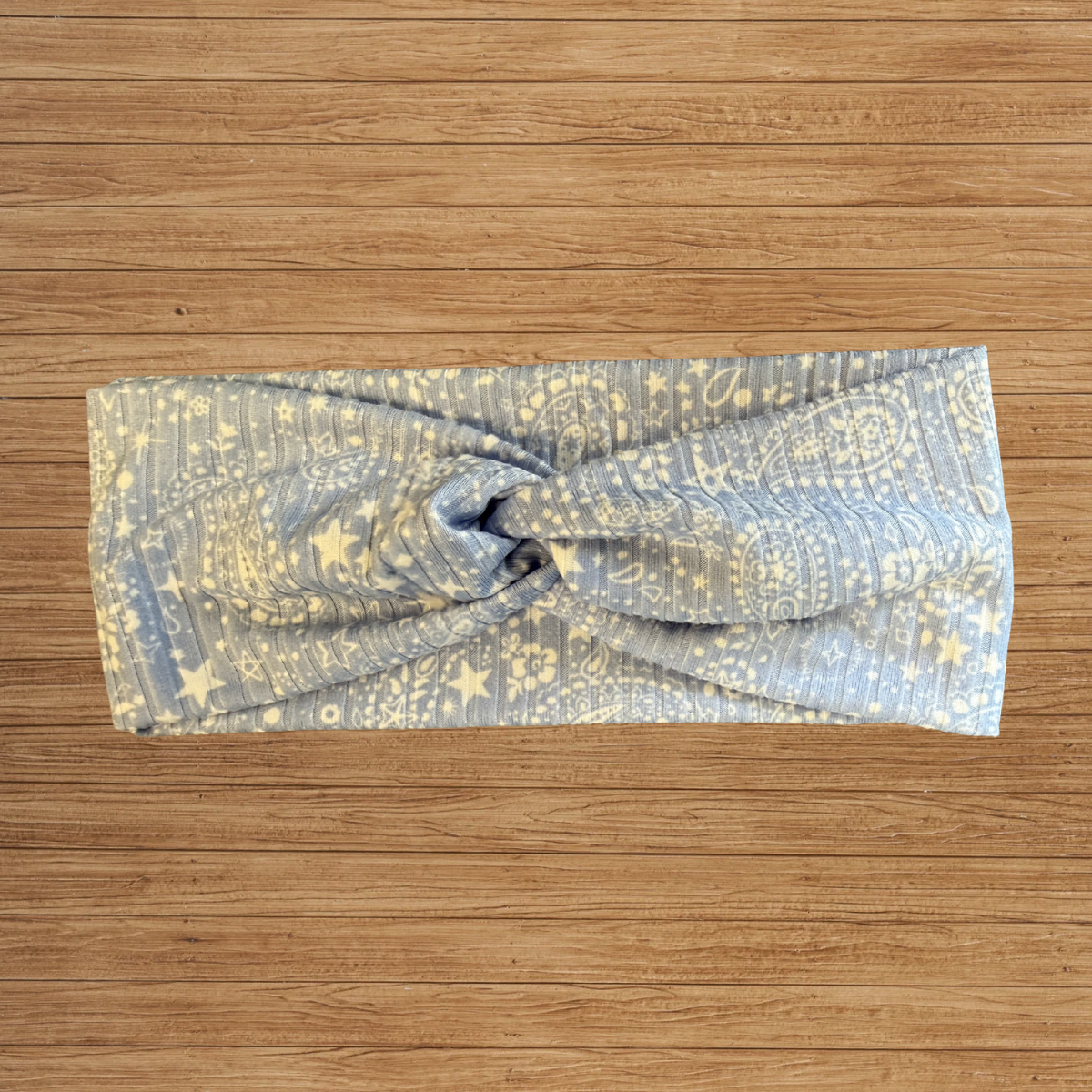 Baby Blue Bandanna Twisty- Headband