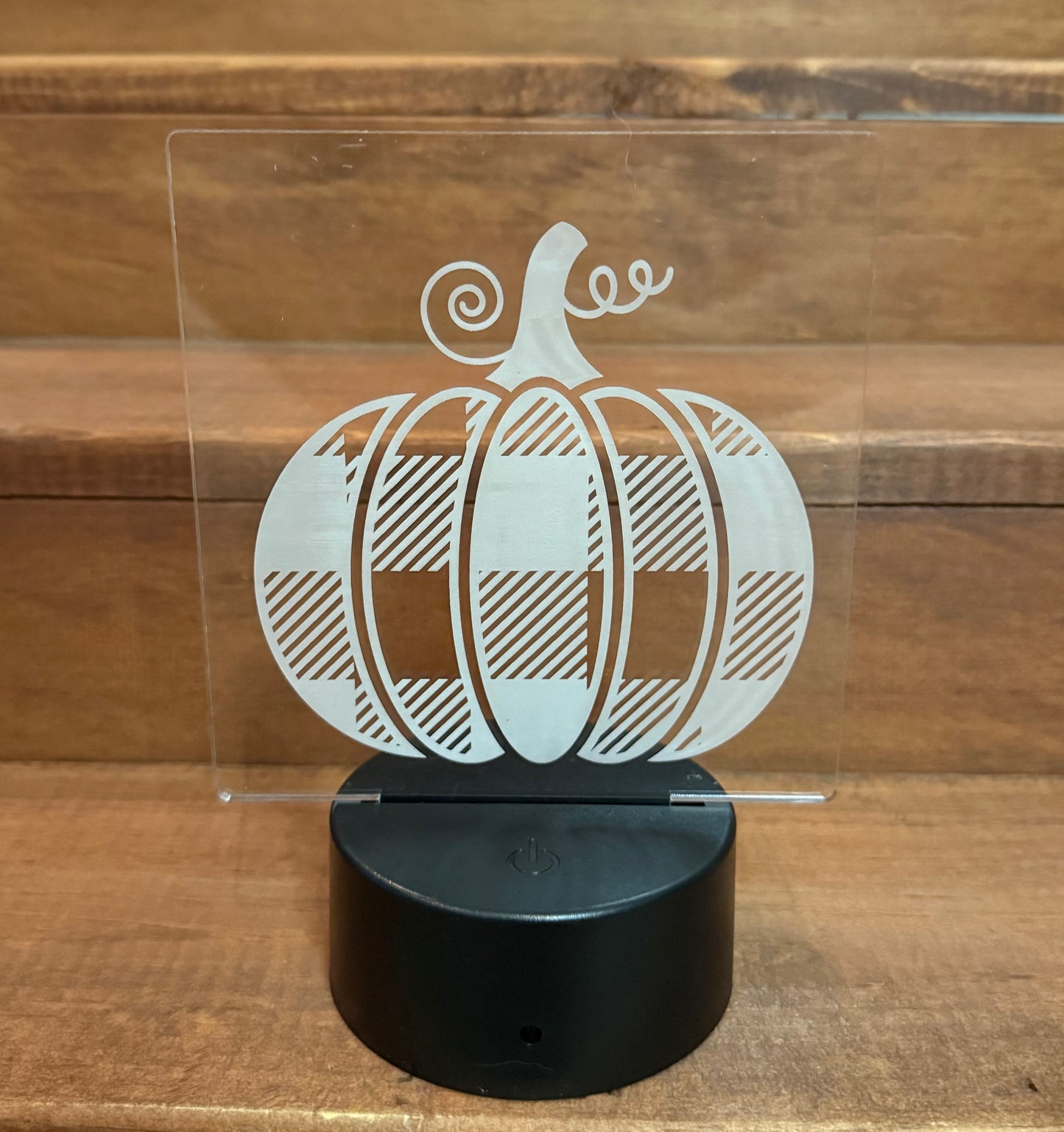 Plaid Pumpkin - USB Nite Light