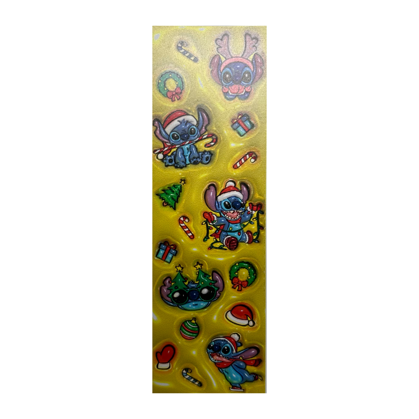 3D Blue Alien Christmas Pen Wrap