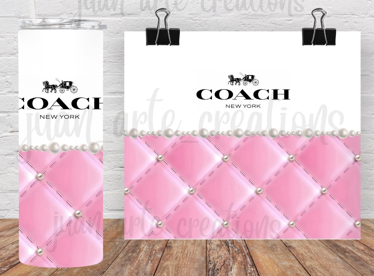 Designer Pink Bag Tumbler