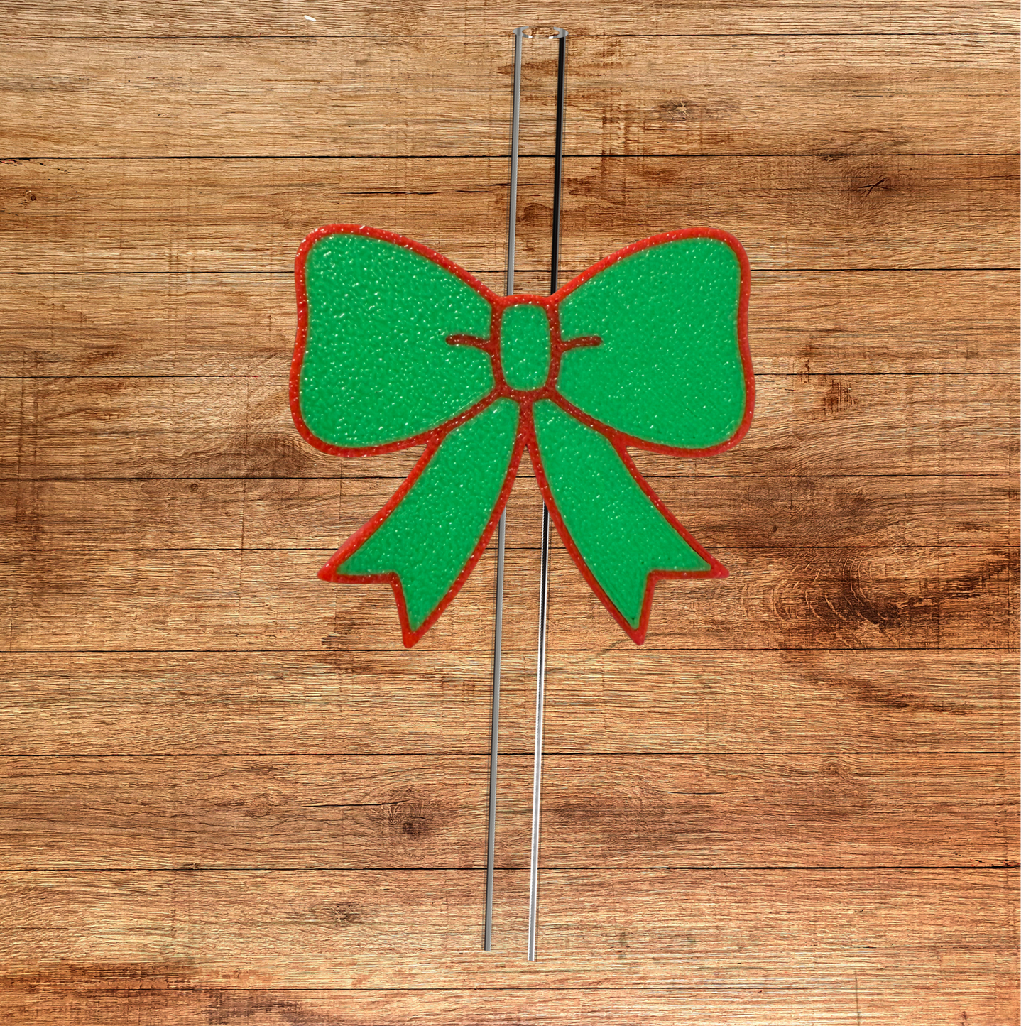 Christmas Bow Straw Topper- STANLEY SIZE ONLY
