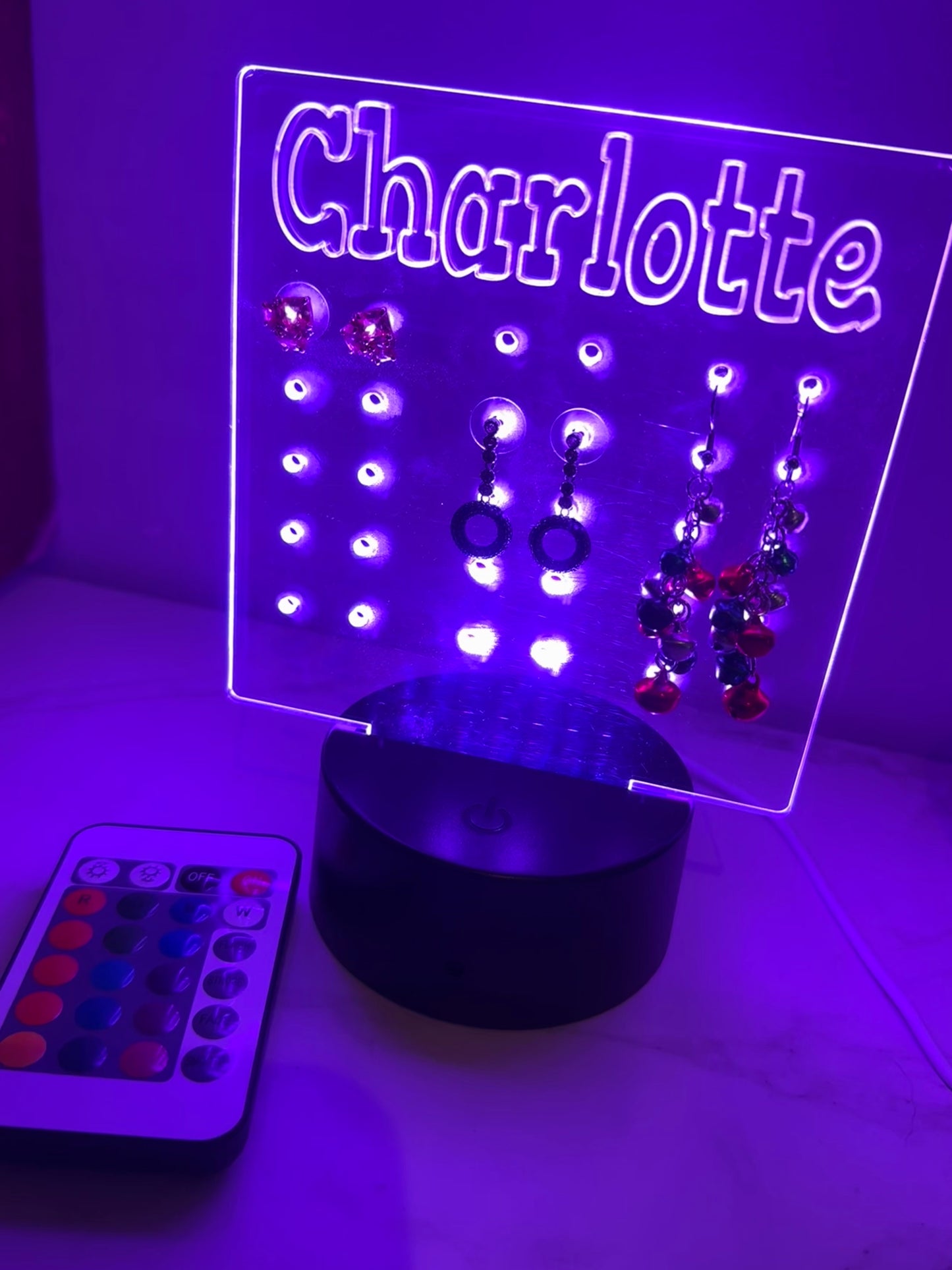 Earring Holder Nite Lite