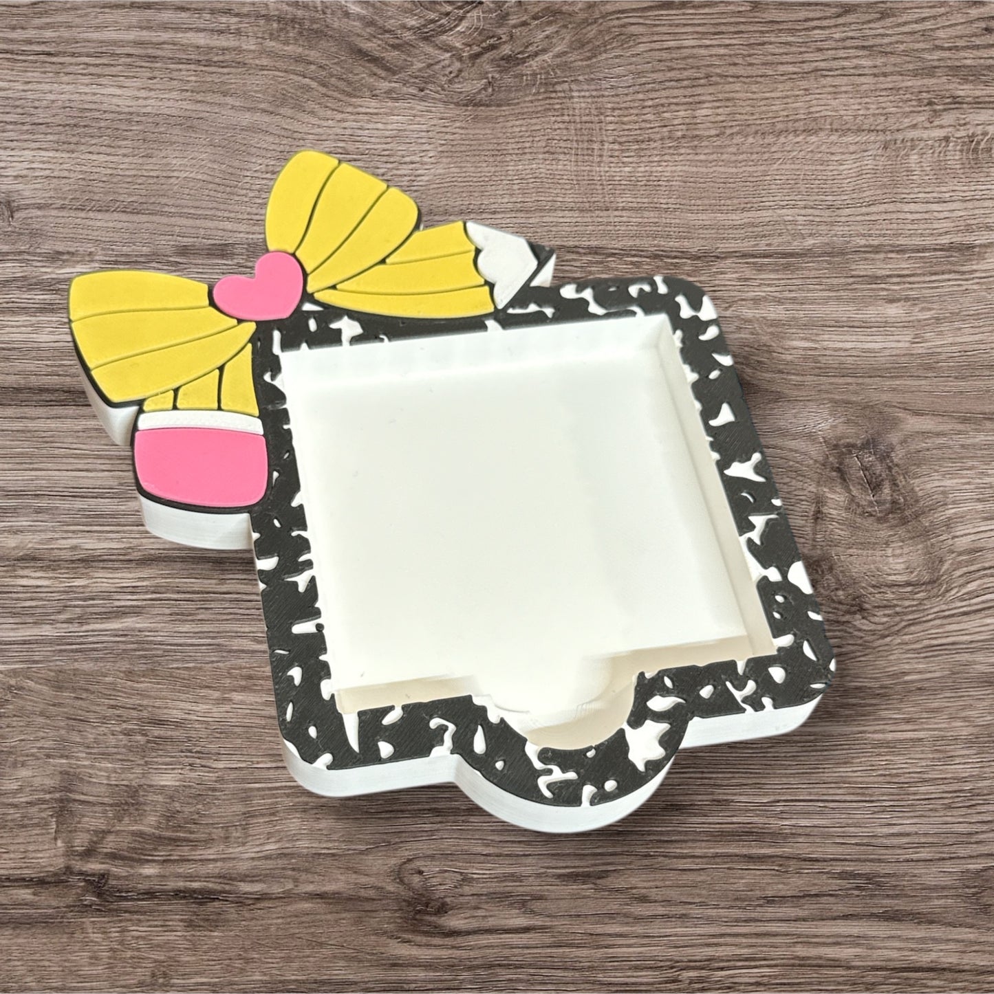 Pencil Bow Post It Holder