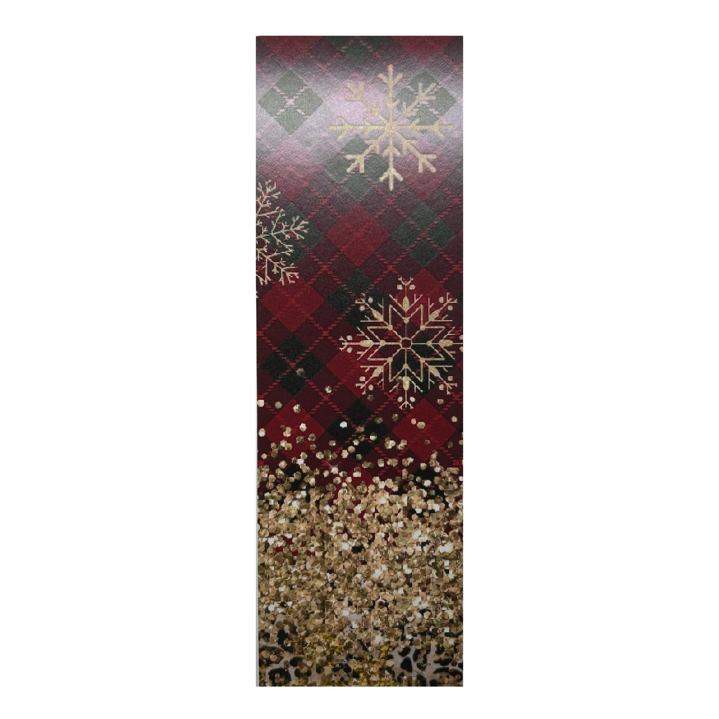 Glittery Golden Snowflakes Pen Wrap