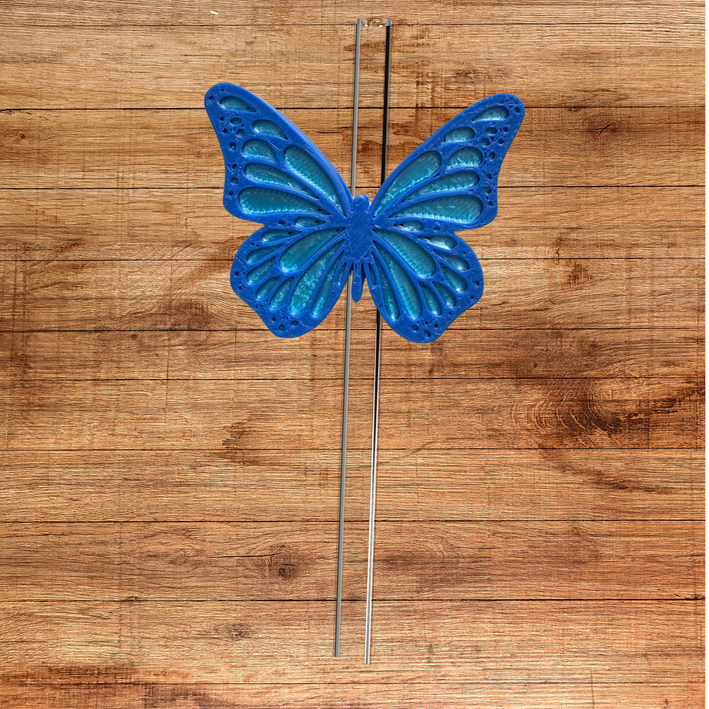 Blue Butterfly Straw Topper