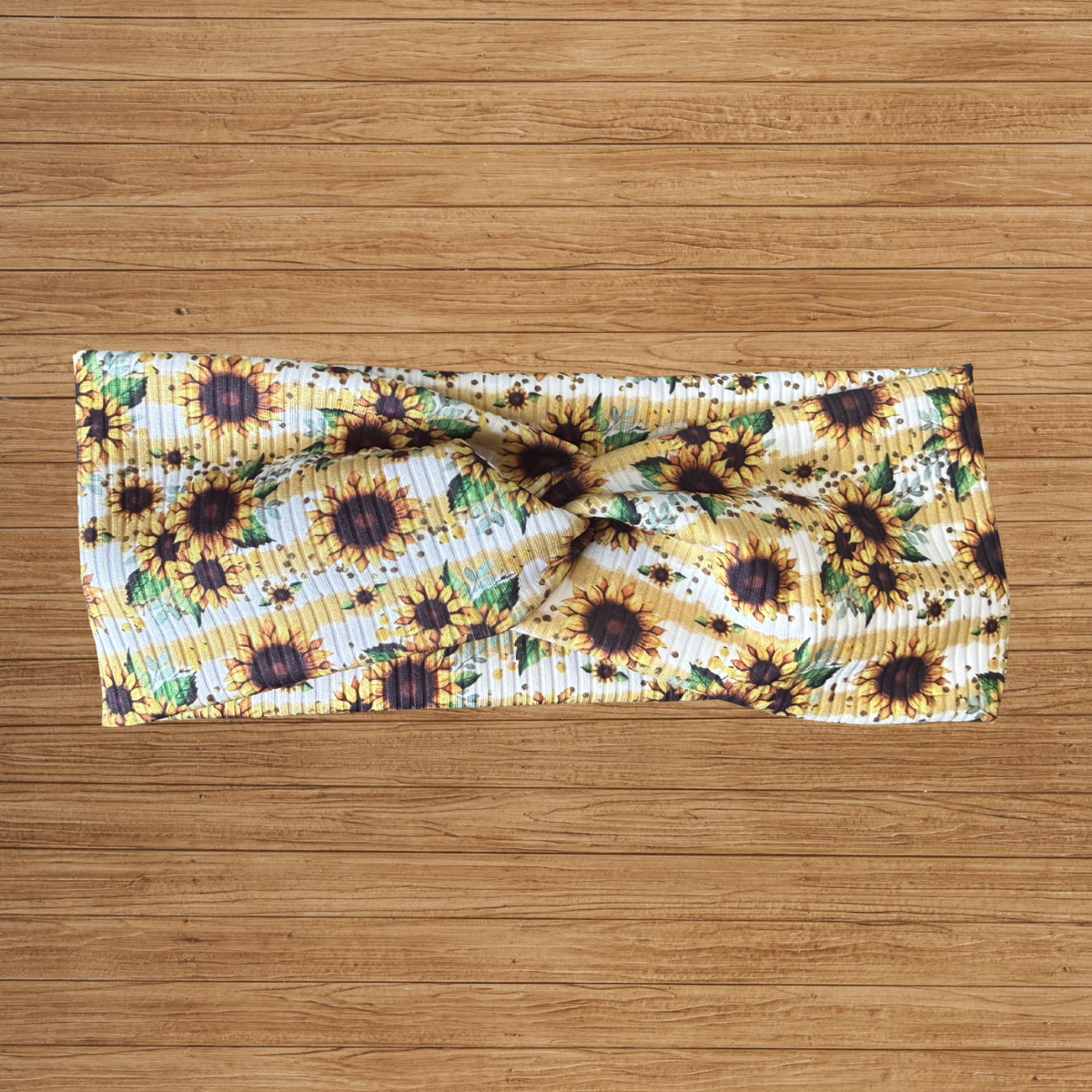 Sunflower Ribbed Twisty- Headband