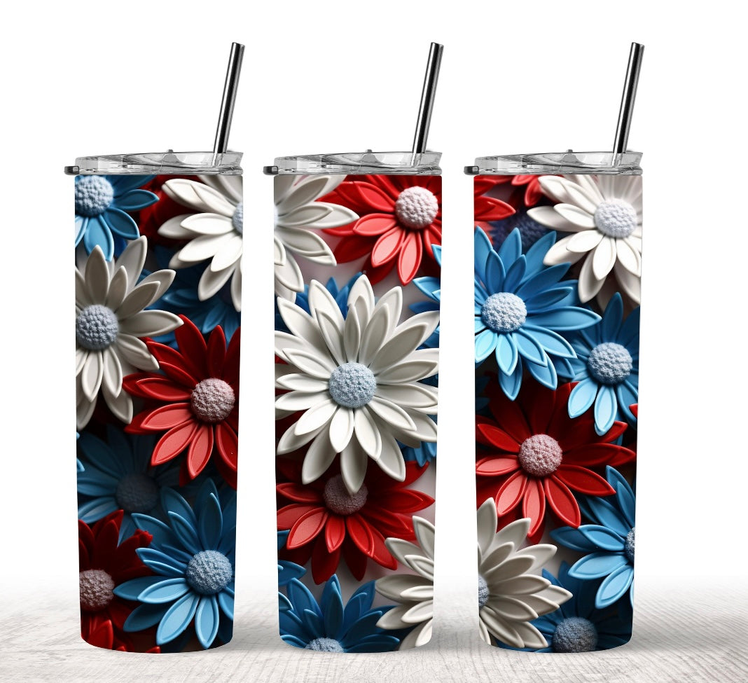 American Flowers Tumbler