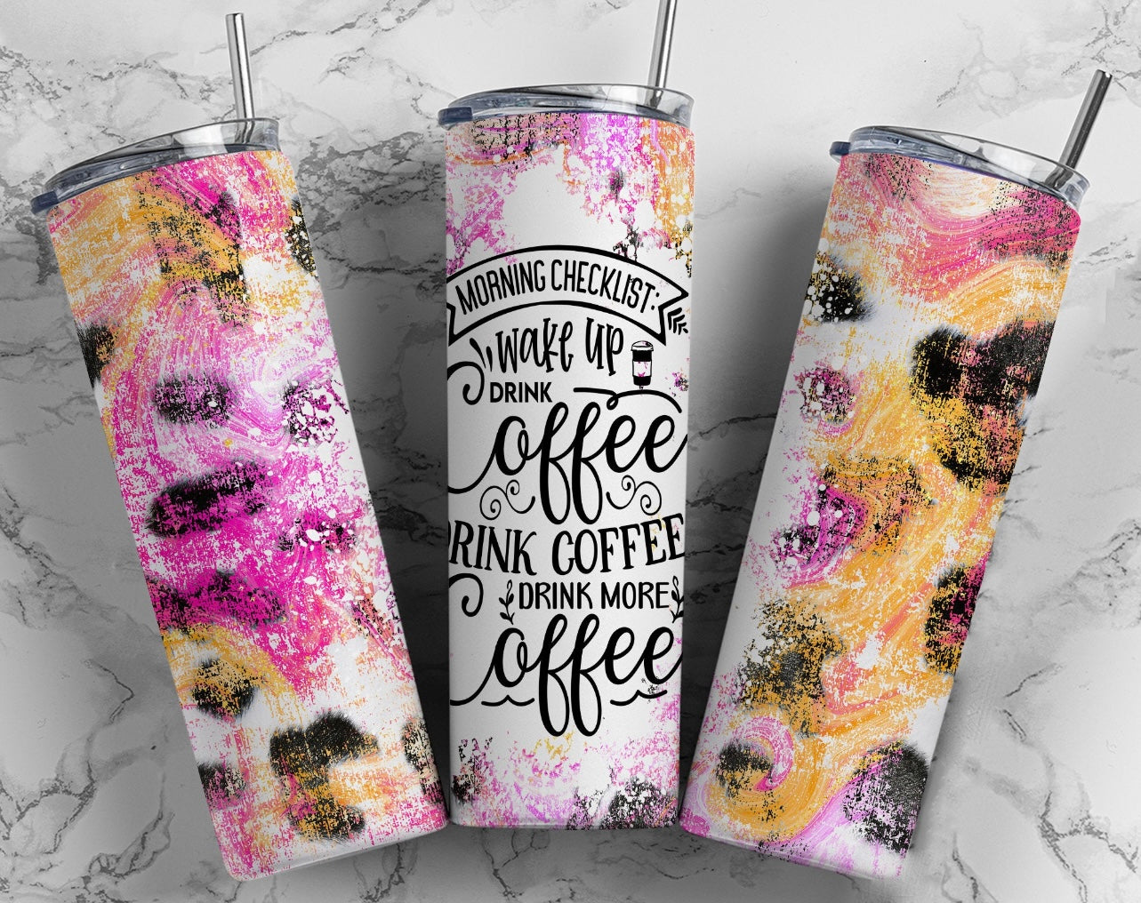 Morning Checklist Tumbler