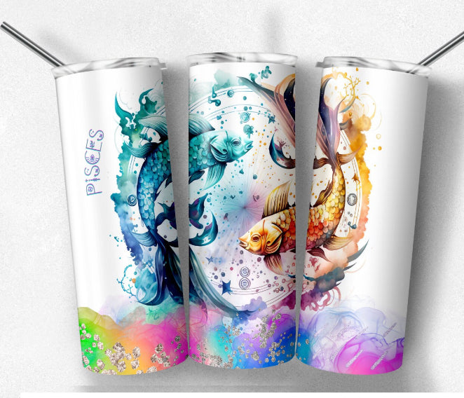 Pisces Zodiac Tumbler