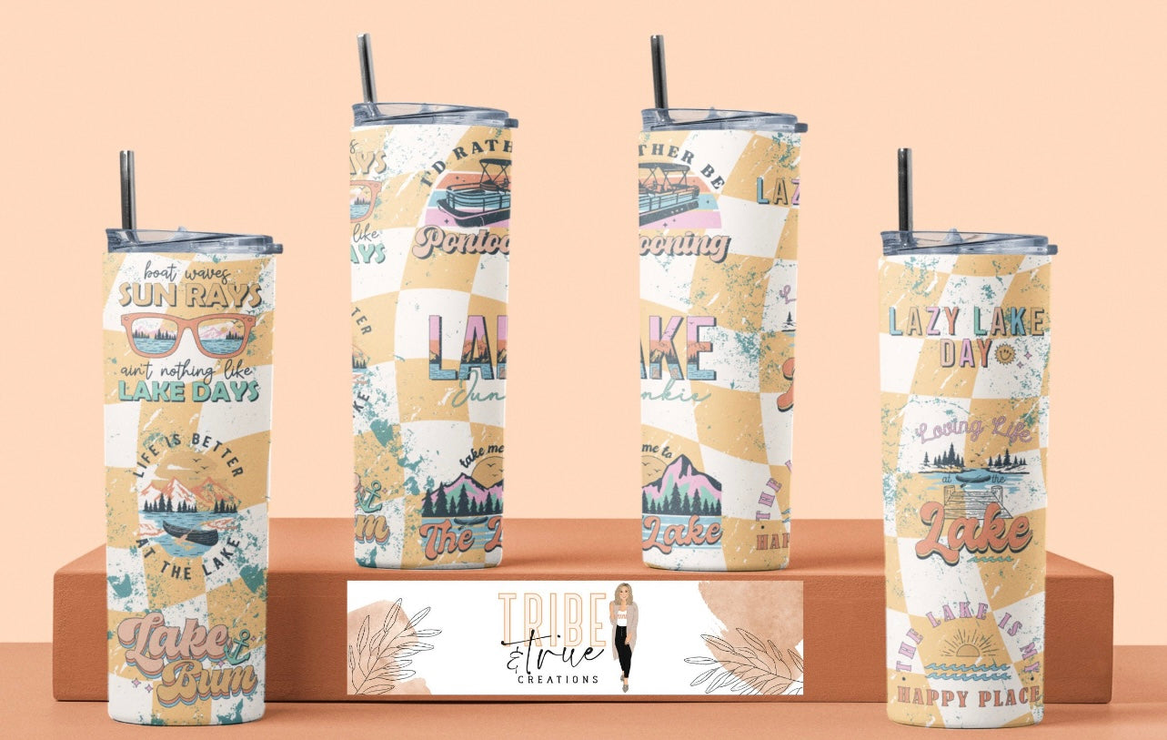 Lazy Lake Day Tumbler
