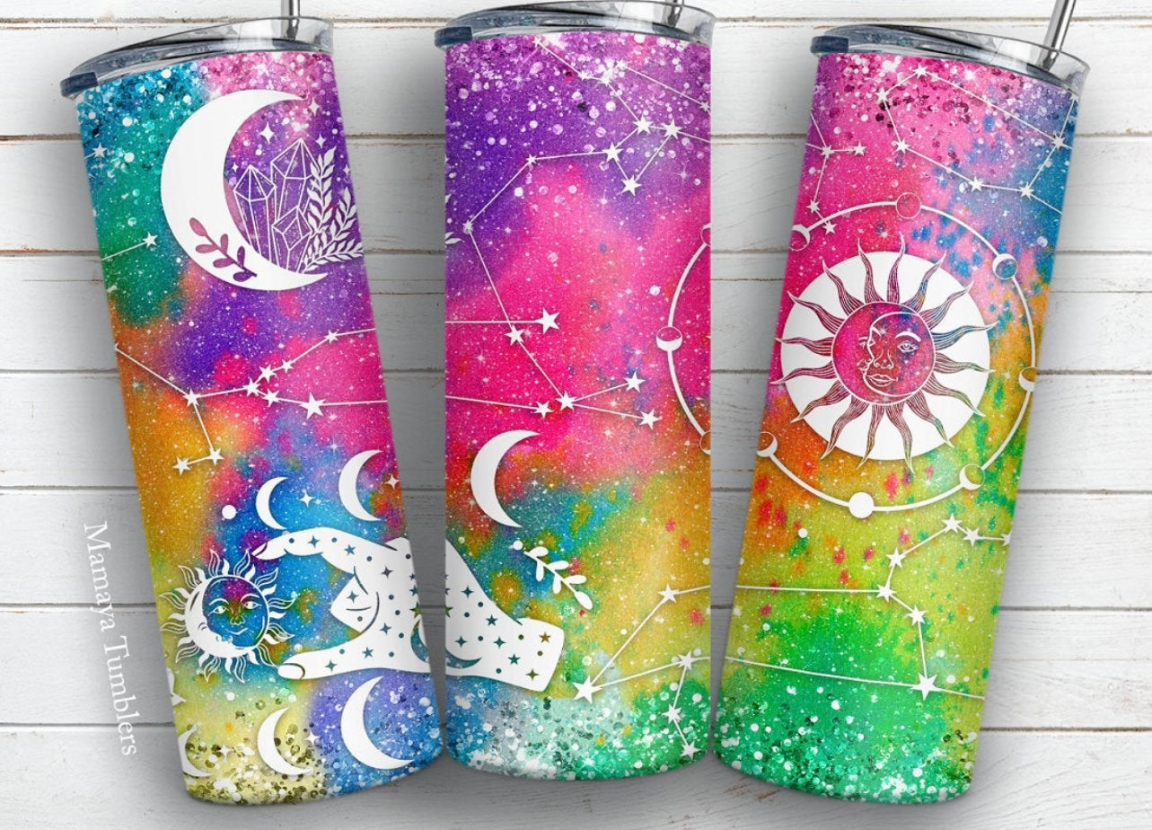 Rainbow Astrology Tumbler