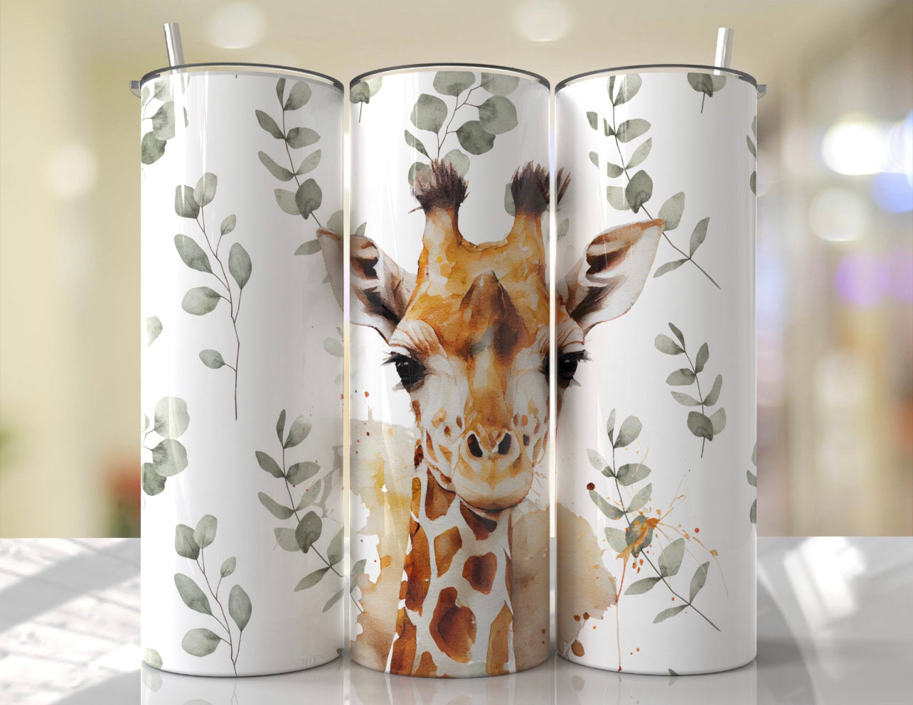 Moonlight Giraffe Tumbler – The Crafted Wings