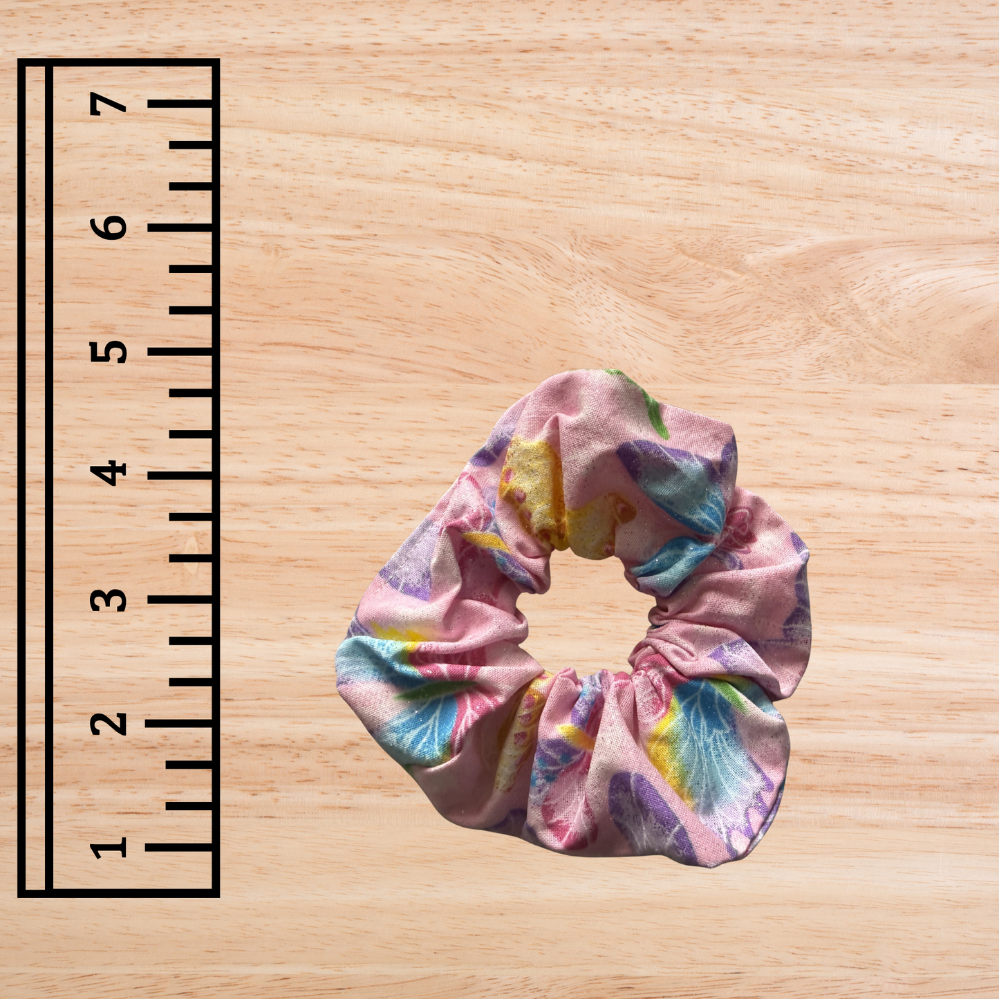 Glitter Butterflies - Regular Scrunchie