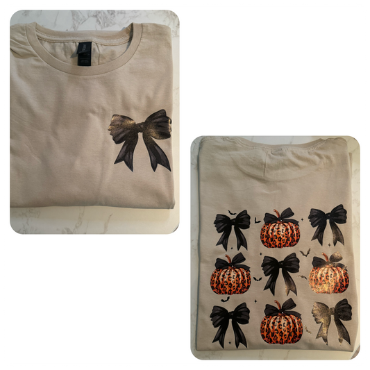 Halloween Pumpkin & Bows Vinyl