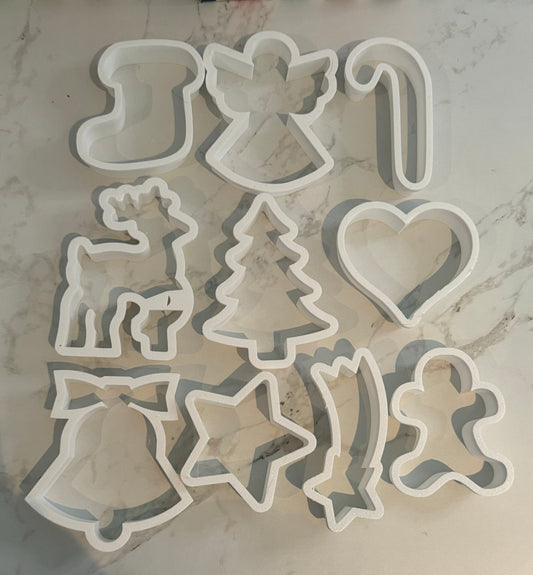 10 Pack Winter Holiday Bundle Cookie Cutters