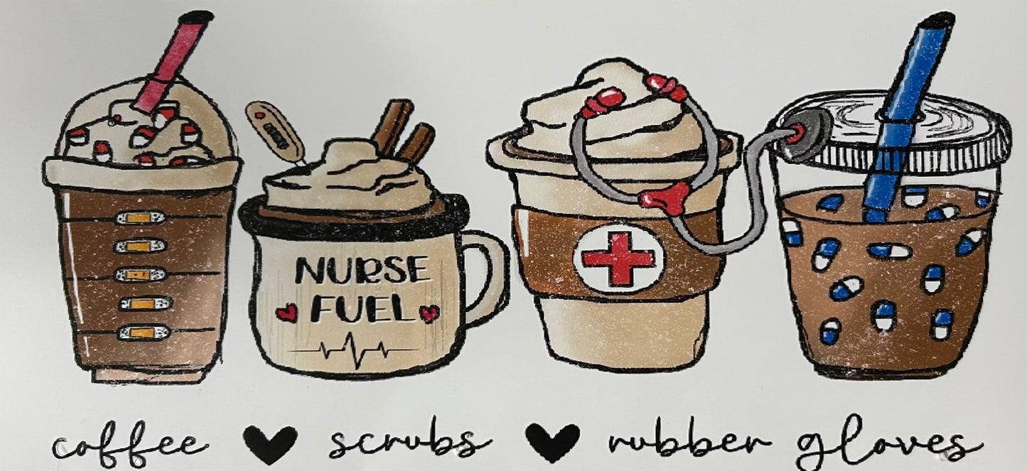 Nurse Fuel Coffee- 16 oz. Libbey Wrap