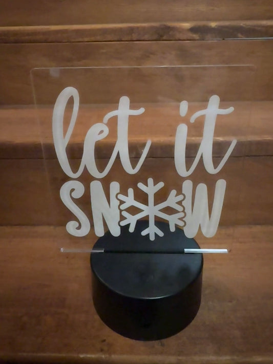 Let It Snow- USB Nite Light