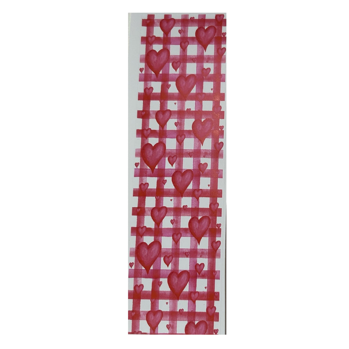 Plaid with Hearts Pen Wrap