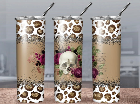 Leopard Skull Tumbler