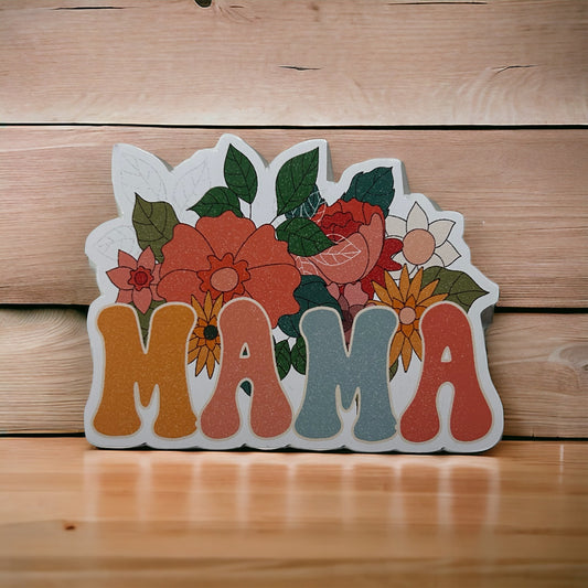 MAMA Floral Sticker