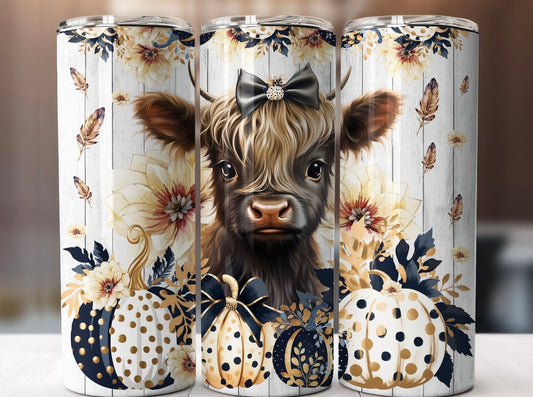 Fall Baby Highland Tumbler