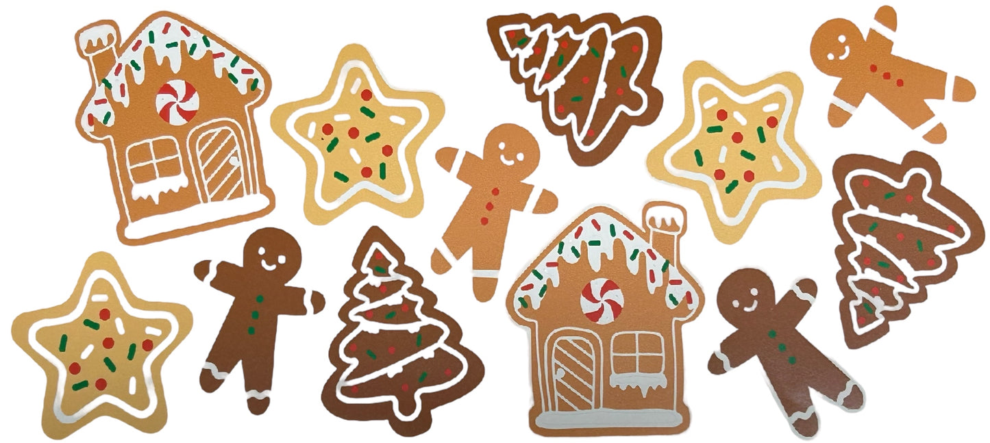 Gingerbread Man & Home- 16 oz. Libbey Wrap