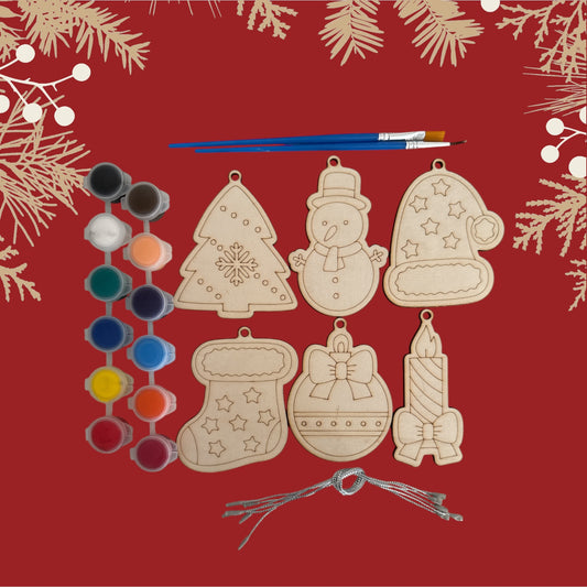 DIY Wooden Ornament-Set A