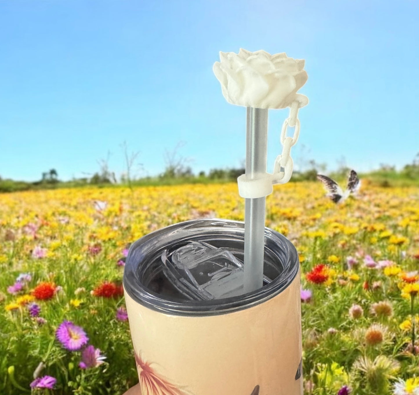 Flower Straw Topper