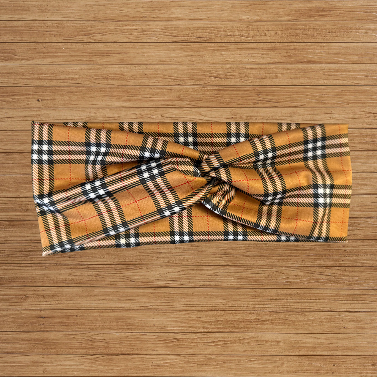 BurrBerry Plaid Twisty- Headband