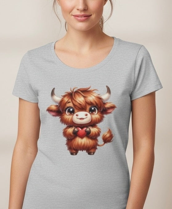 Brown Valentines Moo Cow Transfer