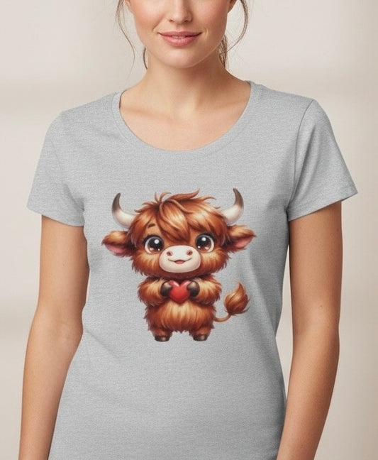 Brown Valentines Moo Cow Transfer