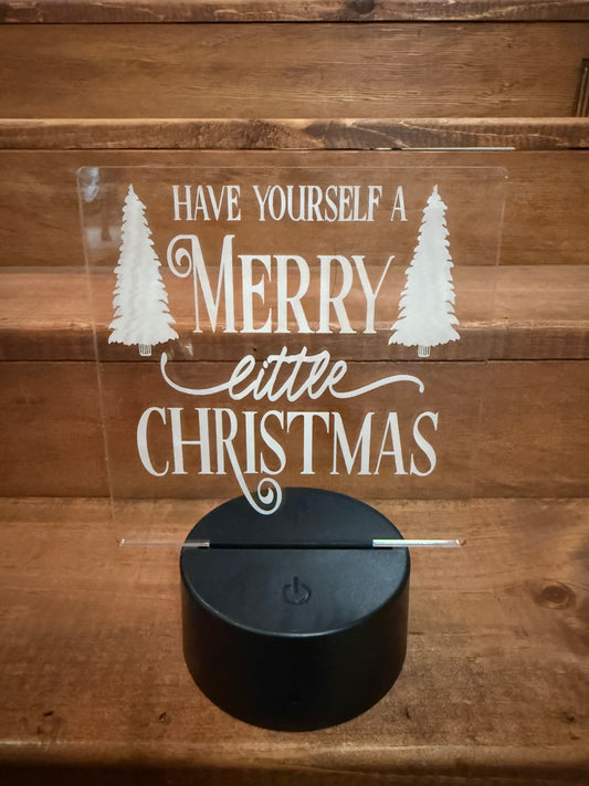 Merry Little Christmas- USB Nite Light