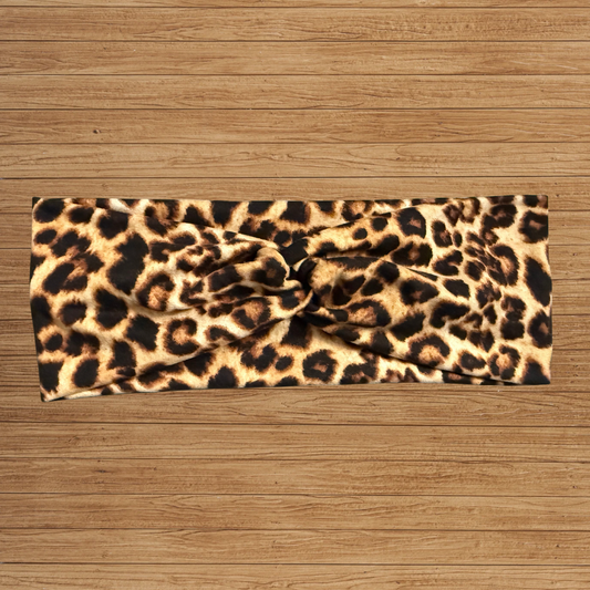 Big Leopard Twisty- Headband