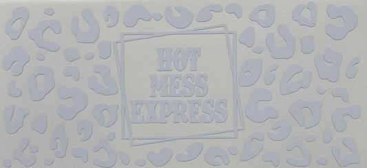 Hot Mess Express (white font)- 16 oz. Libbey Wrap