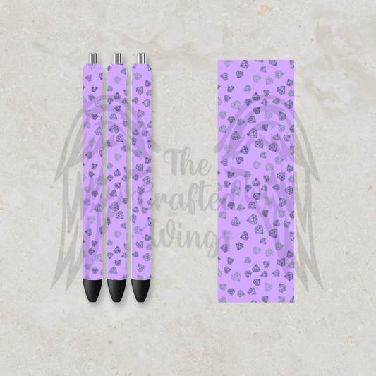 Purple Diamond Pen Design