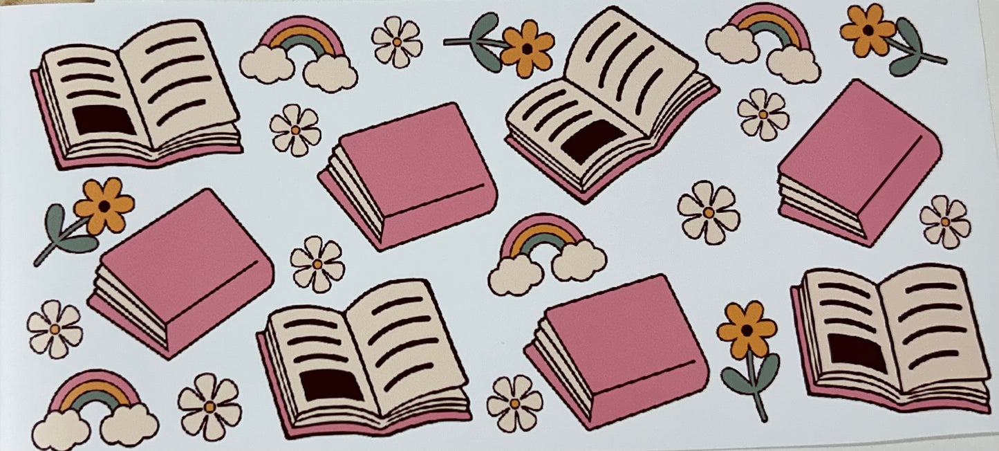 Books & Rainbows- 16 oz. Libbey Wrap