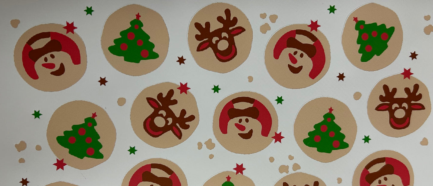 Christmas Sugar Cookies -16 oz. Libbey Wrap
