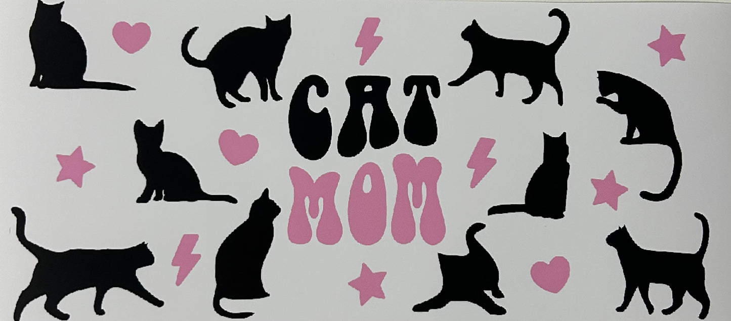 Cat Mom- 16 oz. Libbey Wrap