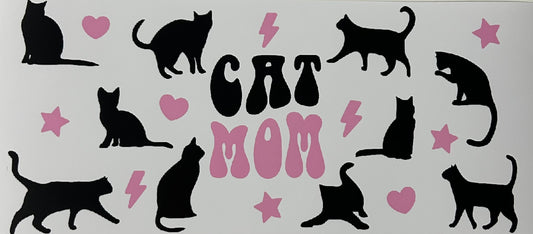 Cat Mom- 16 oz. Libbey Wrap