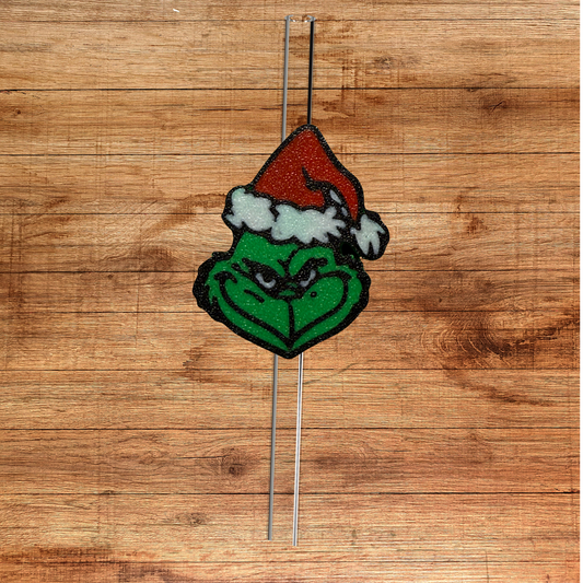 Mean Santa Straw Topper