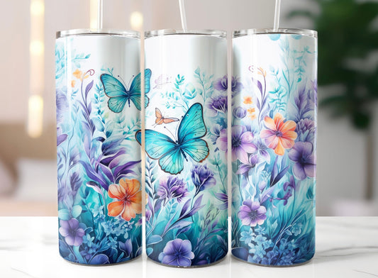 Spring Butterfly Tumbler