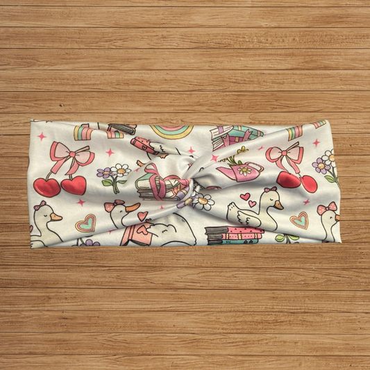 Books & Goose Twisty- Headband
