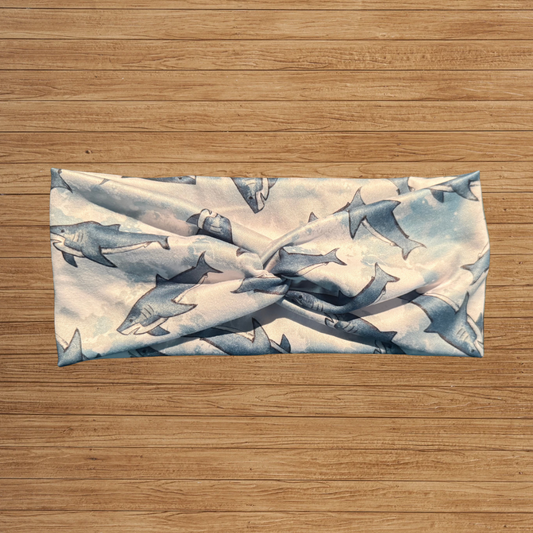 Shark Twisty- Headband