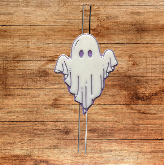 Purple Ghost Straw Topper
