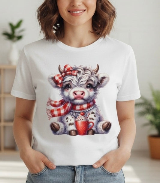 White Valentines Moo Cow Transfer