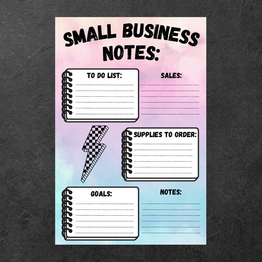 Small Business Notes Notepad