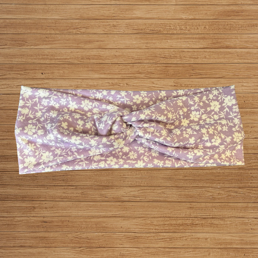 Lavender Floral Twisty- Headband