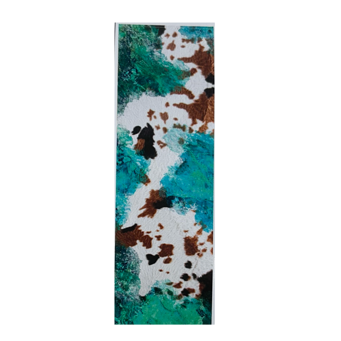 Teal Cowhide Pen Wrap