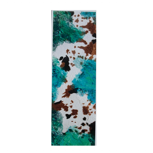 Teal Cowhide Pen Wrap